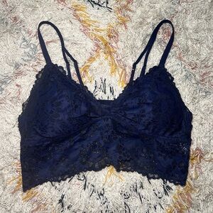 Aerie Midnight Navy Lace Bralette